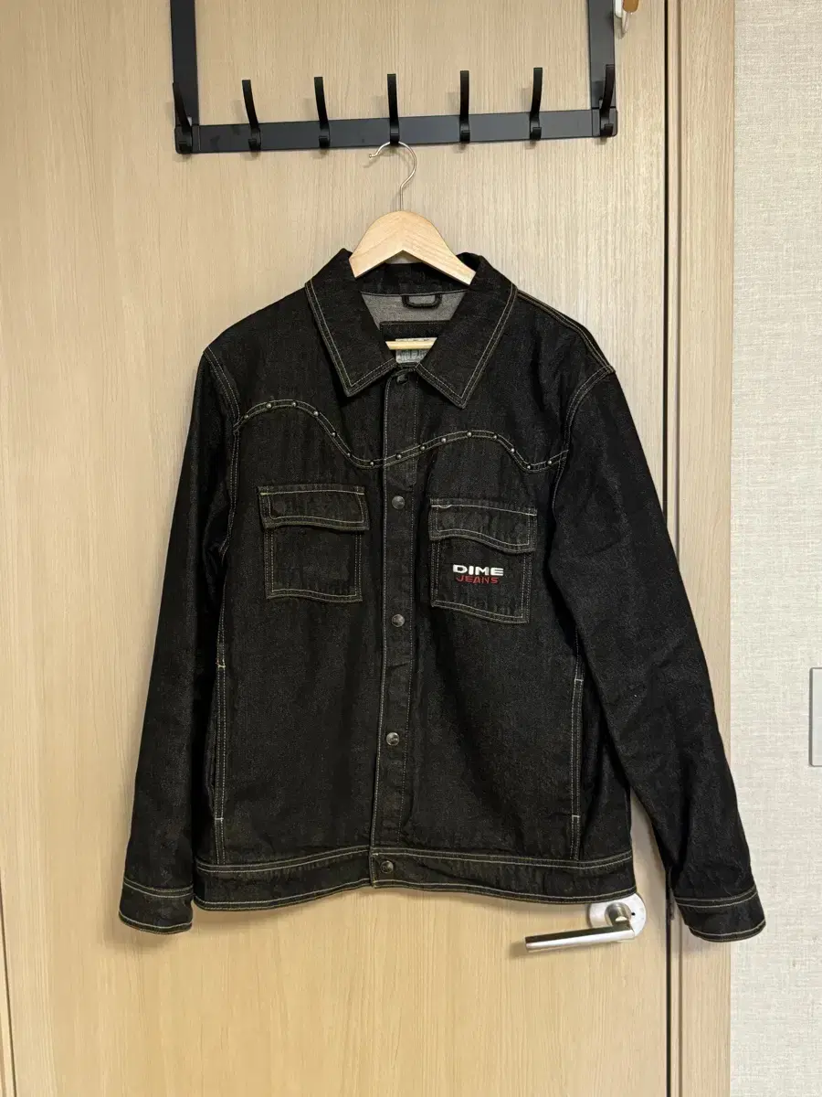 DIME DENIM WESTERN JACKET BLACK WASHED